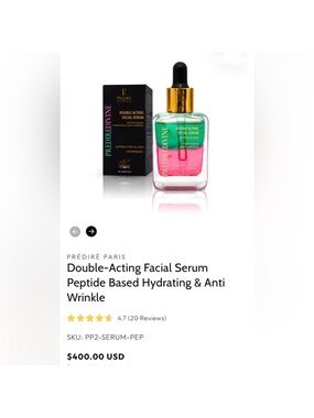 Predire Double-Acting Facial Serum - Pink & Gold $400